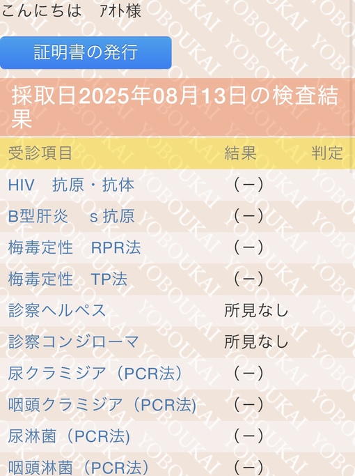 AOTO（アオト） デビュー前　検査結果